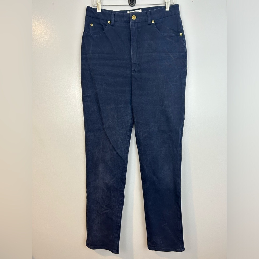 St. John Signature Blue Denim Jeans HEMMED Size 12